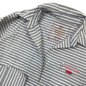 Vineyard Vines Performance America’s Cup 2 Grey White Strip 3/4 Sleeve Tunic